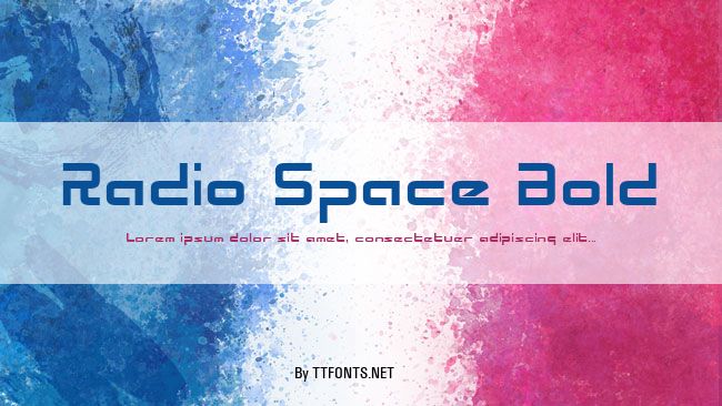 Radio Space Bold example