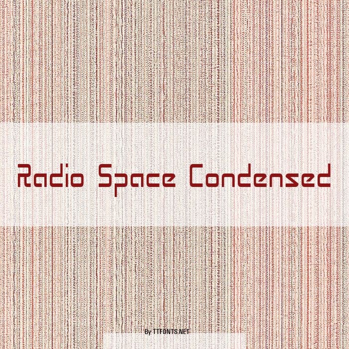 Radio Space Condensed example
