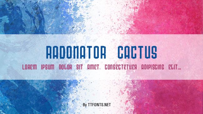 Radonator Cactus example