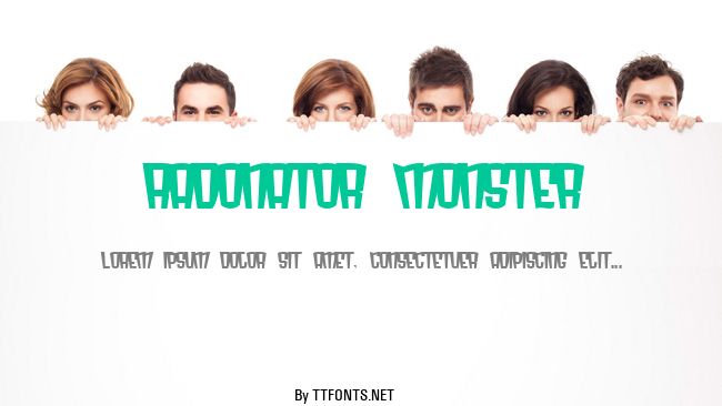 Radonator Monster example