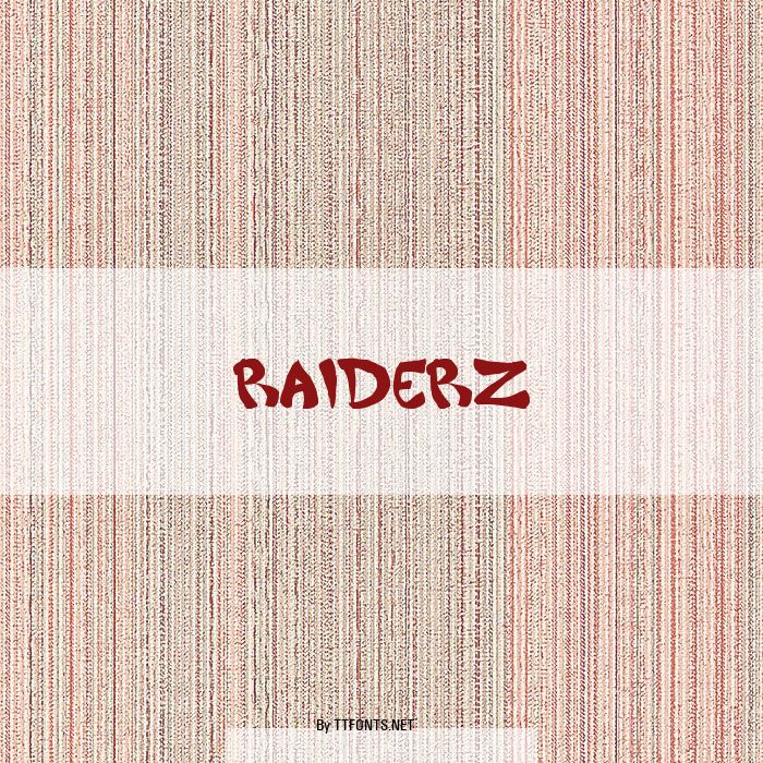 Raiderz example