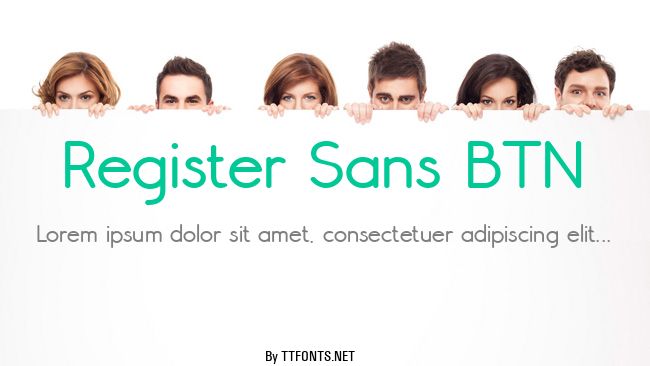 Register Sans BTN example