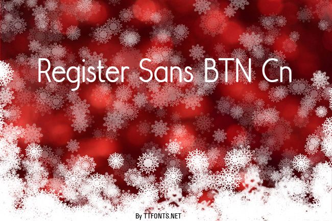 Register Sans BTN Cn example