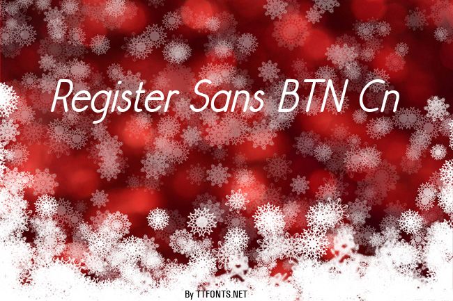 Register Sans BTN Cn example
