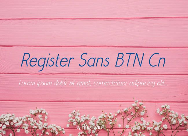 Register Sans BTN Cn example