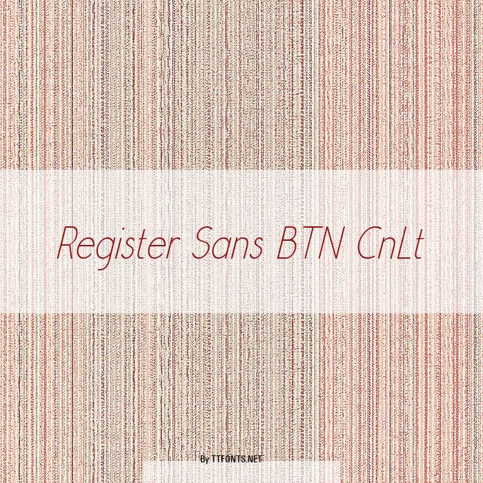 Register Sans BTN CnLt example