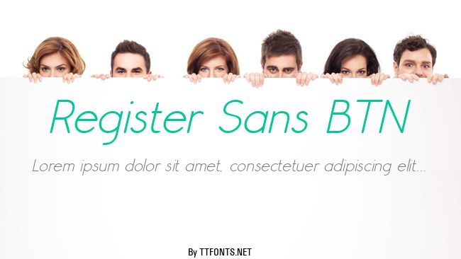 Register Sans BTN example