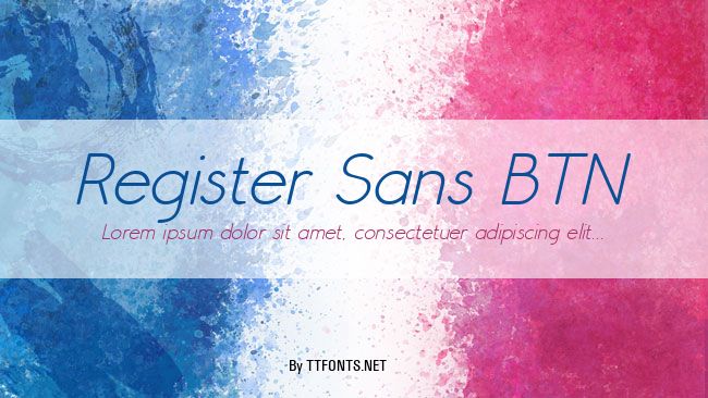 Register Sans BTN example