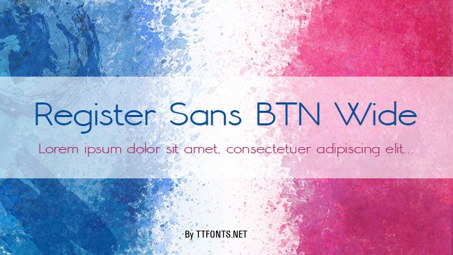Register Sans BTN Wide example