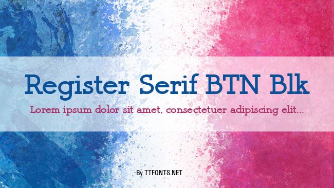 Register Serif BTN Blk example