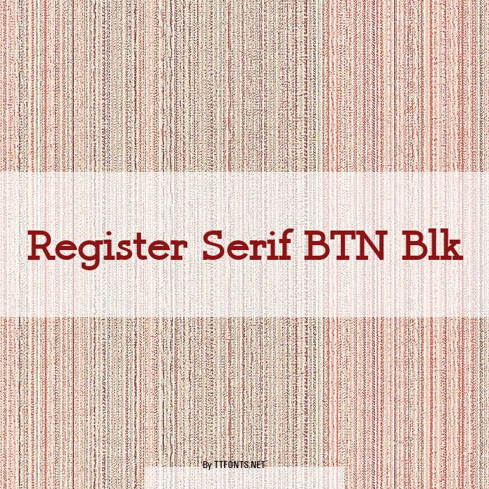 Register Serif BTN Blk example