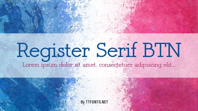 Register Serif BTN example