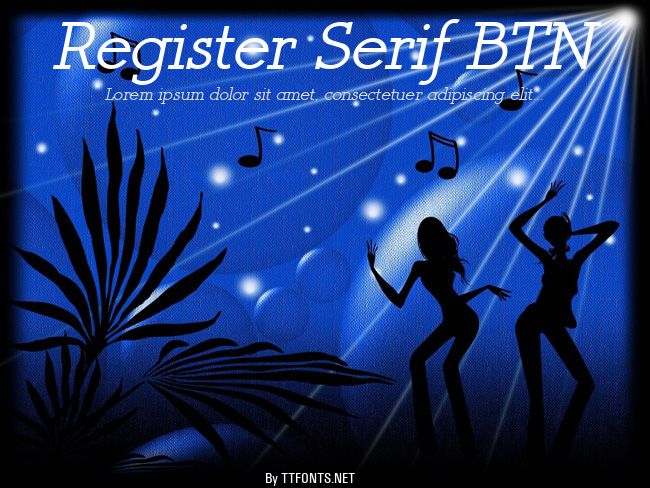 Register Serif BTN example