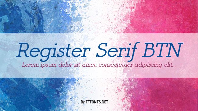 Register Serif BTN example