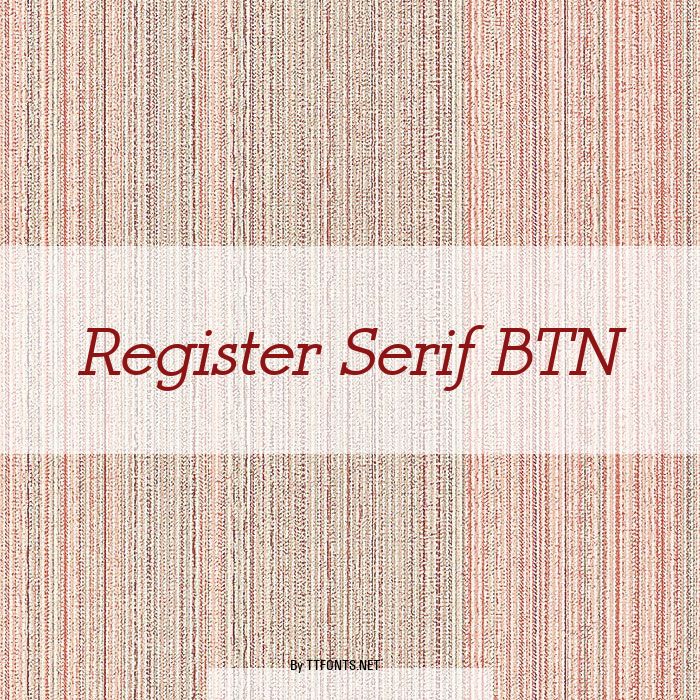 Register Serif BTN example