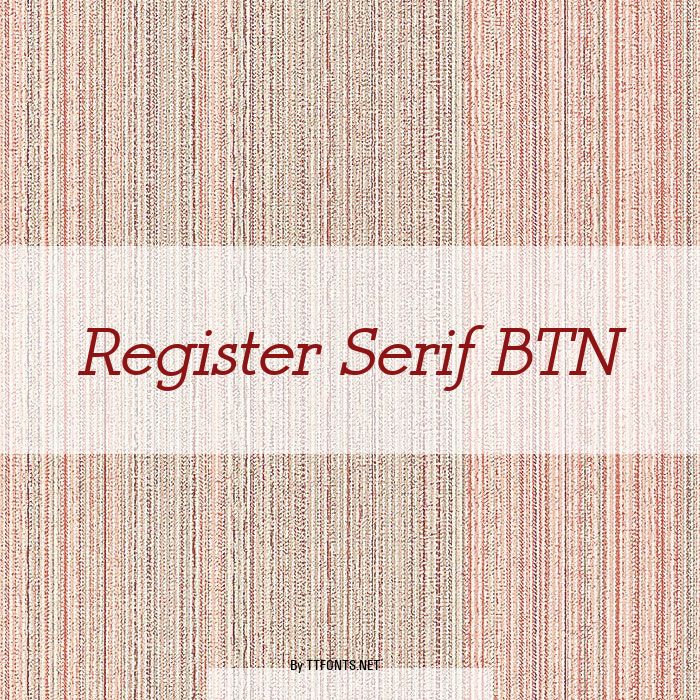 Register Serif BTN example