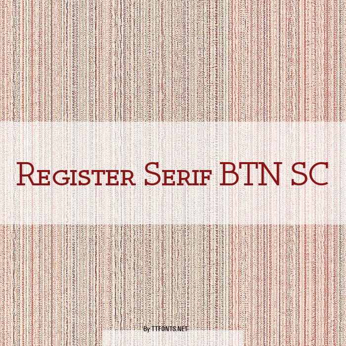 Register Serif BTN SC example