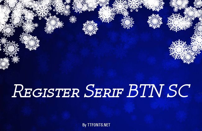 Register Serif BTN SC example