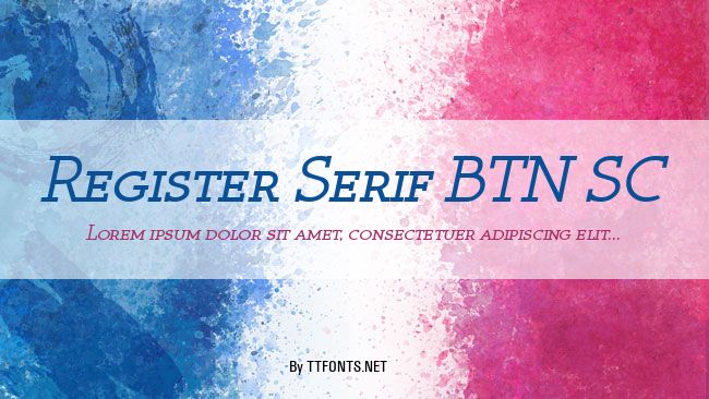 Register Serif BTN SC example