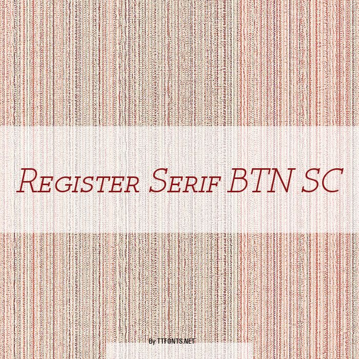 Register Serif BTN SC example