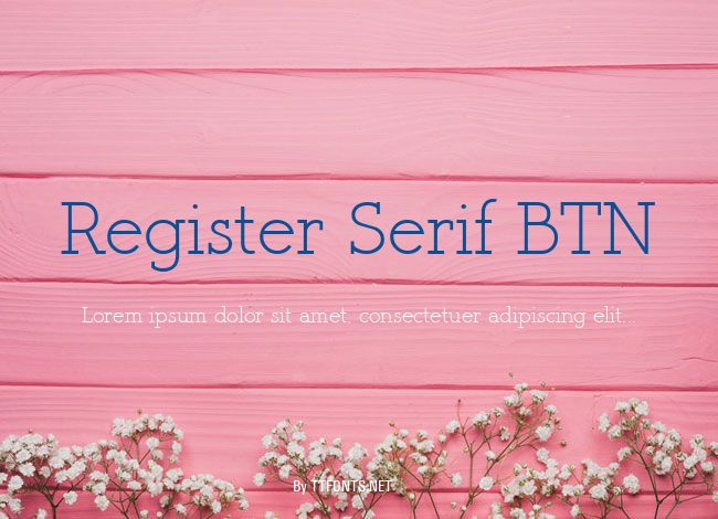 Register Serif BTN example