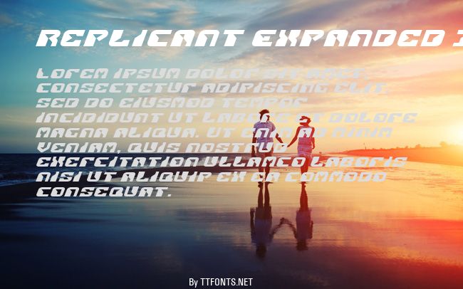 Replicant Expanded Italic example