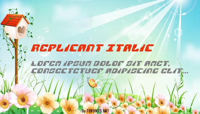 Replicant Italic example