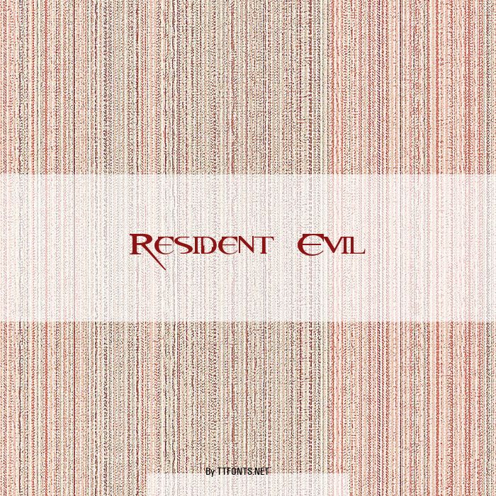 Resident Evil example