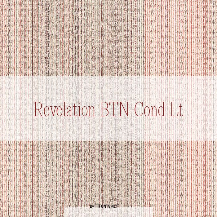 Revelation BTN Cond Lt example