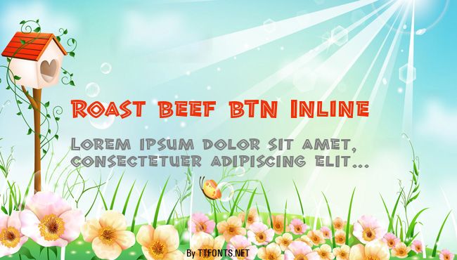 Roast Beef BTN Inline example
