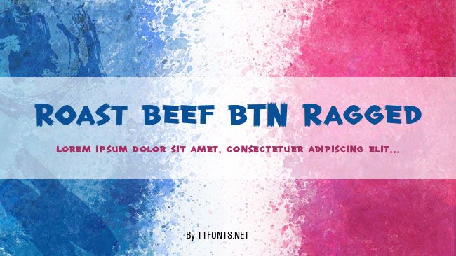 Roast Beef BTN Ragged example