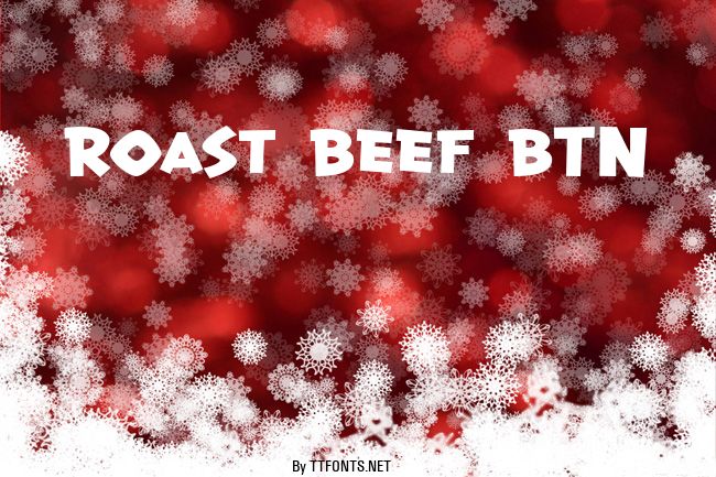 Roast Beef BTN example