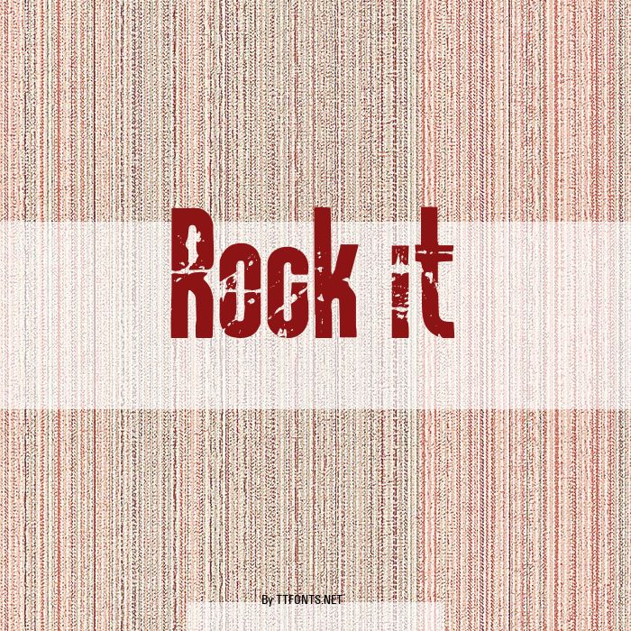 Rock it example