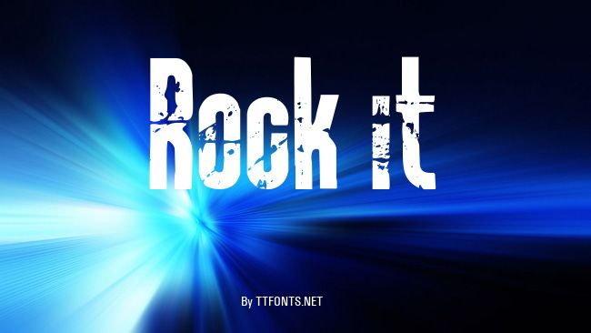 Rock it example
