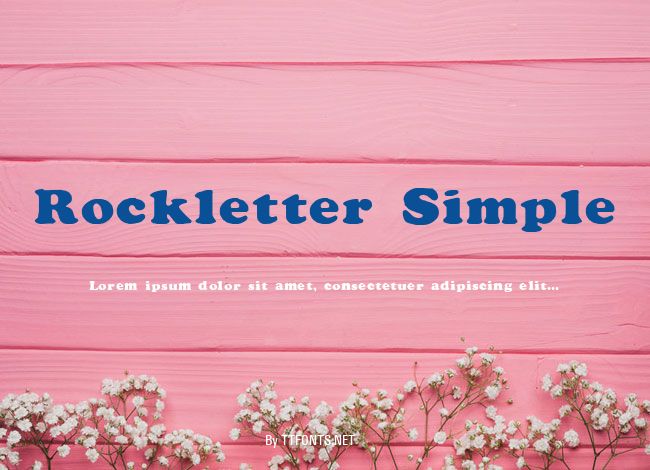 Rockletter Simple example