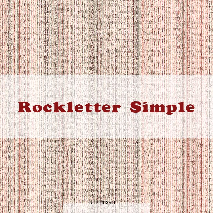 Rockletter Simple example
