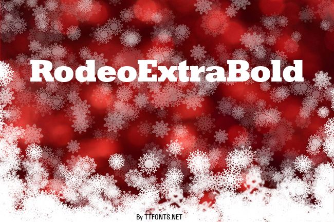 RodeoExtraBold example
