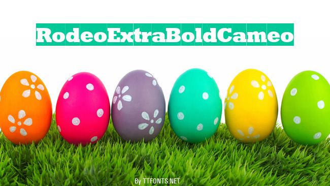 RodeoExtraBoldCameo example