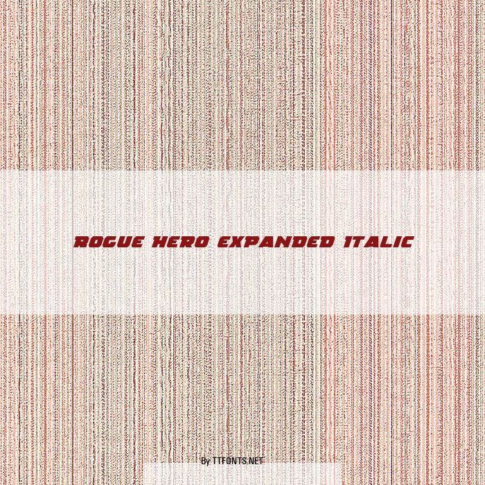 Rogue Hero Expanded Italic example
