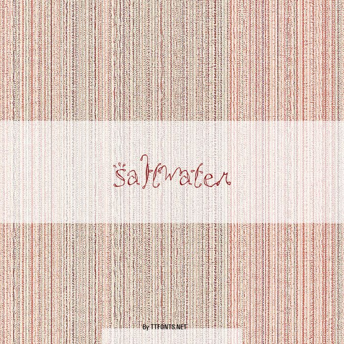 Saltwater example