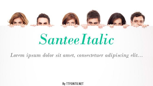 SanteeItalic example