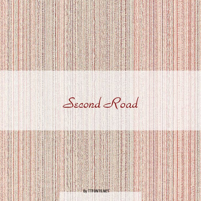 Second Road example