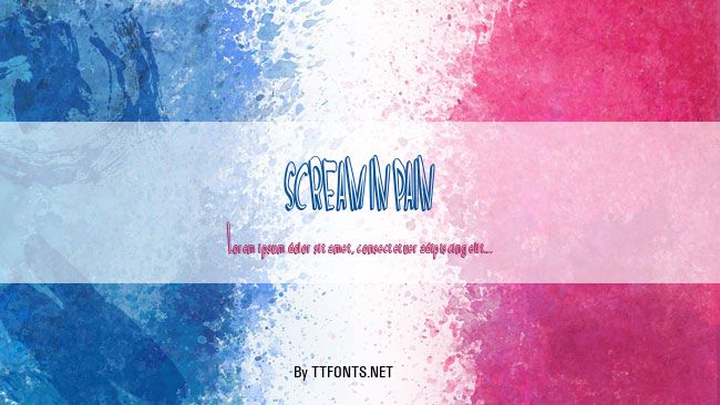 SCREAM IN PAIN example