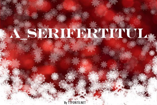 a_SeriferTitul example