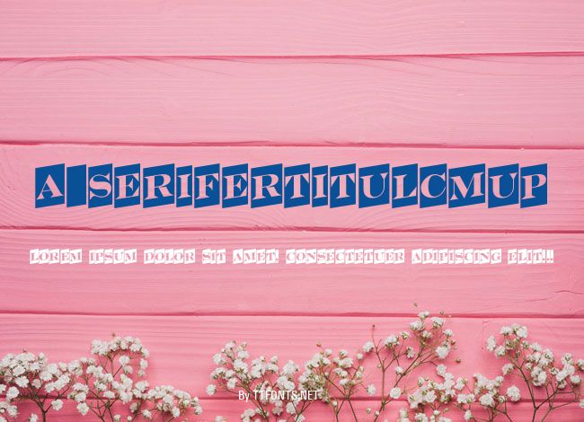 a_SeriferTitulCmUp example