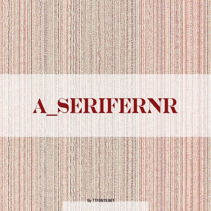 a_SeriferNr example