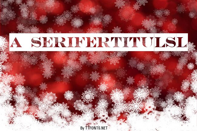a_SeriferTitulSl example