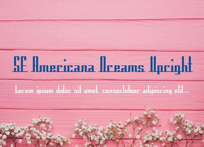 SF Americana Dreams Upright example