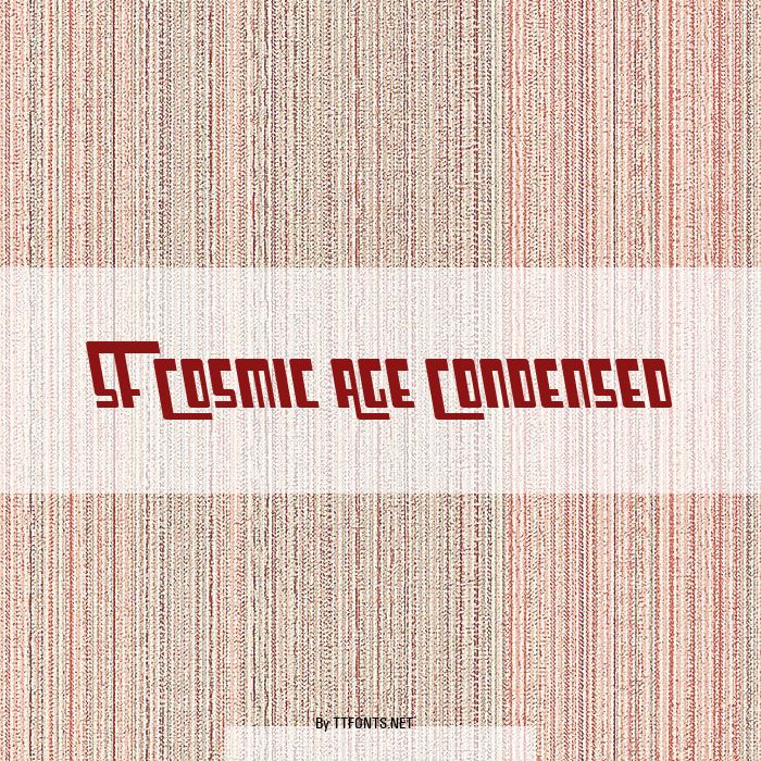 SF Cosmic Age Condensed example