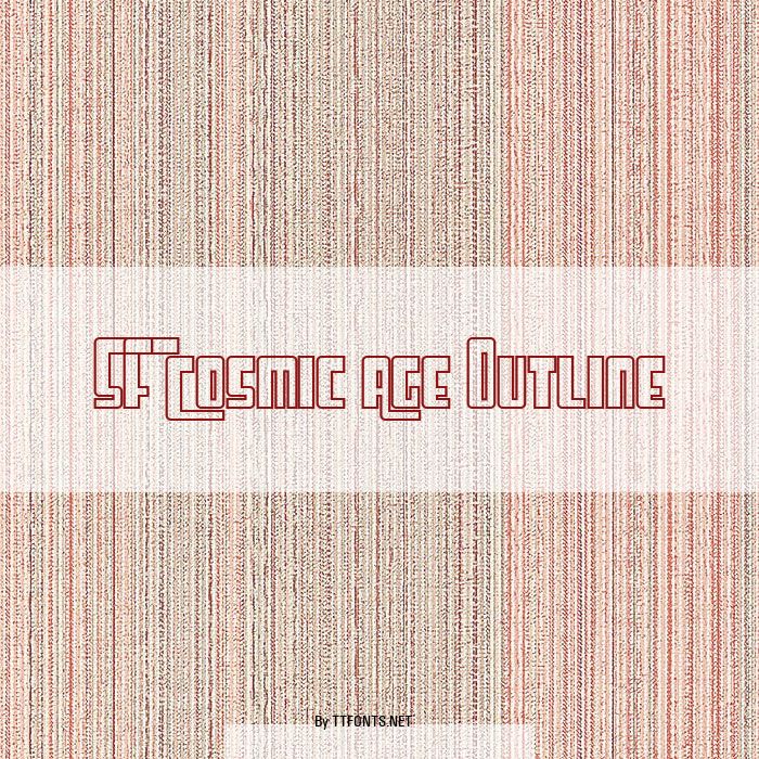 SF Cosmic Age Outline example